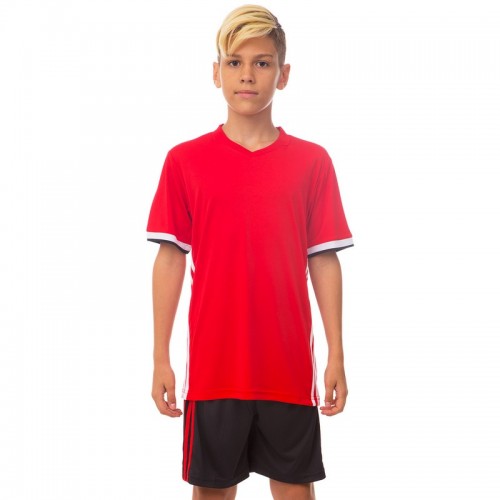 Футбольна форма підліткова PlayGame Сlassic розмір 28, ріст 140, червоний-чорний, код: 1703B_28RBK