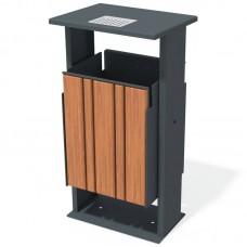 Урна InterAtletika 520х430х1030 мм, код: LP204-SM