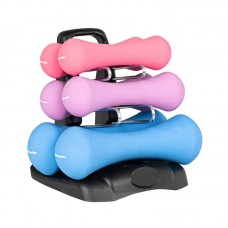 Набір неопренових гантелей з стійкою inSPORTline Prene, код: 23426-IN Набір неопренових гантелей з стійкою inSPORTline Prene, код: 23426-IN