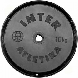 Диск InterAtletika чорний 10 кг, код: ST520.5B