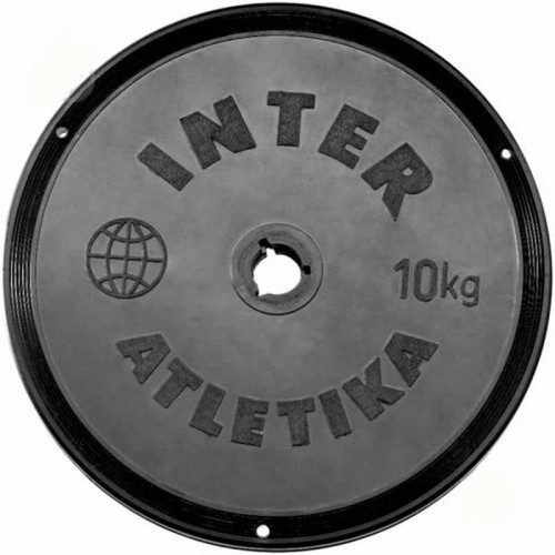 Диск InterAtletika чорний 10 кг, код: ST520.5B