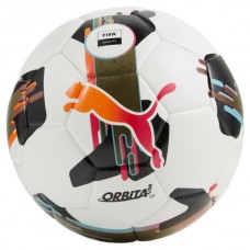 М"яч футбольний Puma Orbita 3 TB (FIFA Quality) №5, білий-чорний-болотний, код: 4067981497317