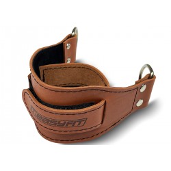 Манжета для тяги на тренажері EasyFit F9 шкіряний, коричневий, код: EF-LGSTR-F9-BR