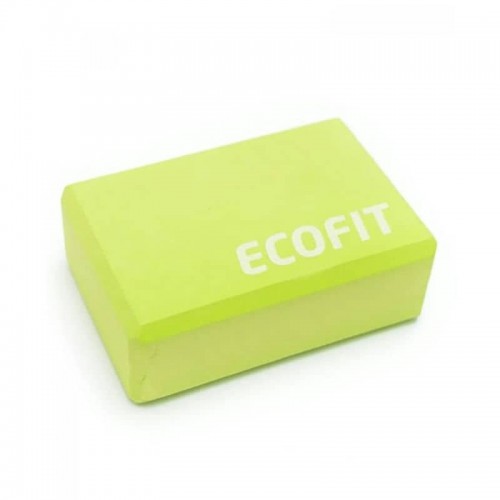 Блок для йоги Ecofit 80х150х230мм, зелений, код: К00015230