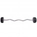 Штанга фіксована вигнута обрезиненная Zelart Rubber Coated Barbell 25кг, код: TA-2687-25-S52