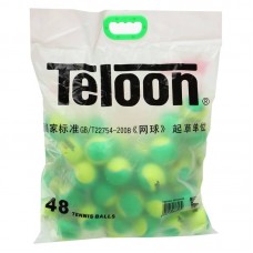 М"яч для великого тенісу Teloon Kids Mid, 48 шт, зелений-салатовий, код: Stage-1
