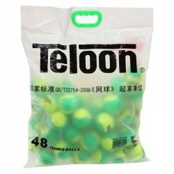 М"яч для великого тенісу Teloon Kids Mid, 48 шт, зелений-салатовий, код: Stage-1