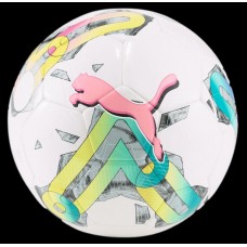 М'яч футбольний Puma Orbita 6 MS 430, №5, білий-рожевий, код: 4065449747981