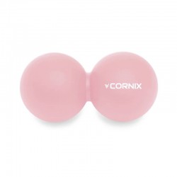 Масажний м"яч Cornix Lacrosse DuoBall 126х63 мм, кораловий, код: XR-0116