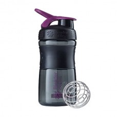 Шейкер спортивний (пляшка) BlenderBottle SportMixer 20oz/590ml Black/Plum (Original), код: SM 20oz Black/Plum