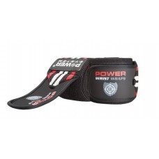Кистьові бинти Power System Wrist Wraps Red/Black 450 мм, код: PS-3500_Red-Black