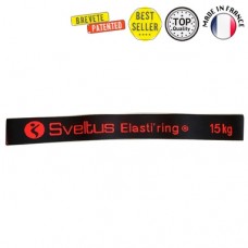 Гумка для фітнесу тканинна Sveltus Elasti"ring 15 кг, чорна, код: SLTS-0155