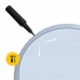 М"яч для фітнесу (фітбол) 4Fizjo 55 см Anti-Burst Grey, код: P-5905973404747