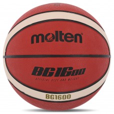 М"яч баскетбольний гумовий Molten №6, коричневий, код: B6G1600-S52