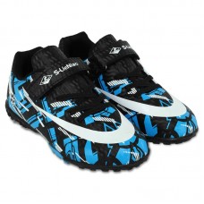 Сороконіжки футбольні дитячі S-LieNiao розмір 37, чорний-синій, код: H357-1-32-38-2_37