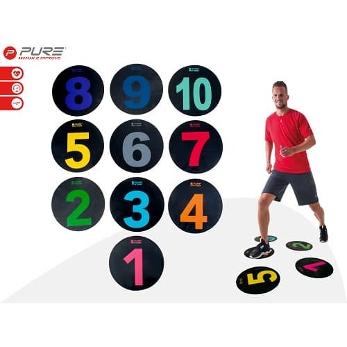 Пронумеровані маркери полів Pure2Improve Pure Sports Trainer, код: .02135-IN Пронумеровані маркери полів Pure2Improve Pure Sports Trainer, код: .02135-IN