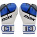 Боксерські рукавиці RDX F7 Ego 14 унцій, білий-синій, код: BGR-F7U-14oz