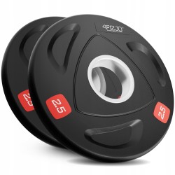 Диск олімпійський 4Fizjo металевий, прогумований 2x2.5 кг, чорний, код: P-5905973401265 Диск олімпійський 4Fizjo металевий, прогумований 2x2.5 кг, чорний, код: P-5905973401265