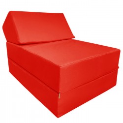 Безкаркасне крісло матрац Tia-Sport Преміум, оксфорд, 600х1860х300 мм, червоний, код: sm-1045-4