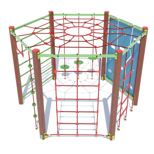 Гімнастичний комплекс Miros “Гексагон”, код: DIO686