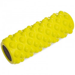 Роллер для занять йогою і пілатесом FitGo Grid Bubble Roller, лимонний, код: FI-5714_Y