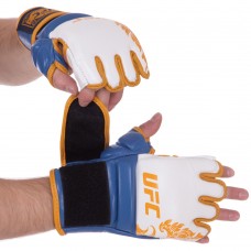 Рукавички для змішаних єдиноборств MMA UFC TrueThai L-XL шкіра, код: UTT-75542-S52