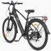 Електровелосипед міський DYU C5 (250 Вт; 10 А*год; 48 В), колеса 27,5", з ручкою газу, чорний, код: DYU-C5-black
