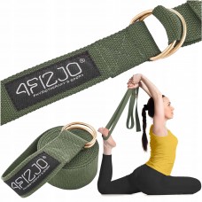 Ремінь для йоги 4Fizjo 3000х40 мм, оливковий, код: 4FJ0527