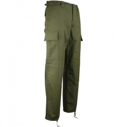 Штани тактичні Kombat UK M65 BDU Ripstop Trousers розмір 32, оливковий, код: kb-m65bdurt-olgr-32