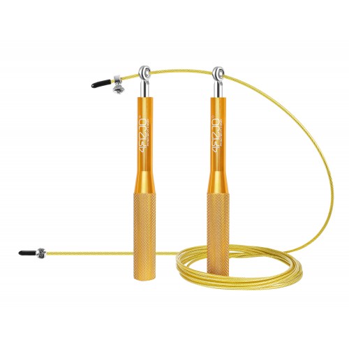 Скакалка швидкісна для кросфіту 4Fizjo Speed Rope Gold 300 см, код: P-5907222931158 Скакалка швидкісна для кросфіту 4Fizjo Speed Rope Gold 300 см, код: P-5907222931158