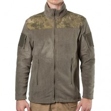 Куртка флісова Bikatex-2 з вставкою на плечах, розмір L, олива, код: 090855L-WS