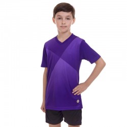 Форма футбольна підліткова PlayGame розмір 24, ріст 120, фіолетовий-чорний, код: CO-1902B_24VBK-S52