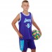 Форма баскетбольна дитяча NB-Sport Lakers 2XL (12 років), 150-160см, фіолетовий-блакитний, код: BA-9970_2XLVN