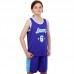 Форма баскетбольна дитяча NB-Sport Lakers 2XL (12 років), 150-160см, фіолетовий-блакитний, код: BA-9970_2XLVN