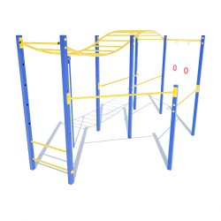 Гімнастичний комплекс Miros “Хвиля” без баскетбольного кільця, код: DIO659.2