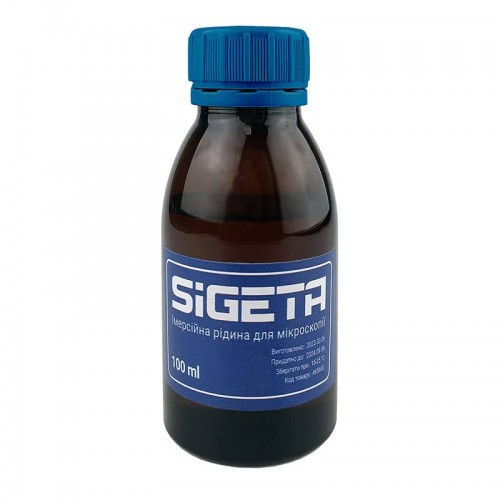 Імерсійна олія для мікроскопії Sigeta 100ml, код: 65660-DB Імерсійна олія для мікроскопії Sigeta 100ml, код: 65660-DB