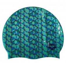 Шапка для плавання Arena Print 2 синій-зелений, код: 3468337080763