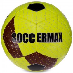 М"яч футбольний Habryd Soccermax FIFA №5 PU жовтий-бордовий, код: FB-3124_Y-S52