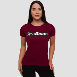 Футболка жіноча GymBeam Clothing Beam XXL, бордовый, код: 221716-GB