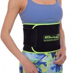 Пояс для схуднення Modern Sweaty Belt 1100х200 мм, чорний-салатовий, код: FI-2636-S52