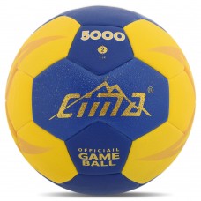 М"яч гандбольний Cima №2 PU, синій-жовтий, код: VB-5000-2-S52