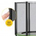 Батут із зовнішньою сіткою 4Fizjo Classic 8FT 252 см Black/Green, код: P-5907739314123