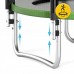 Батут із зовнішньою сіткою 4Fizjo Classic 8FT 252 см Black/Green, код: P-5907739314123