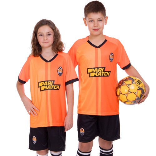 Форма футбольна дитяча PlayGame Шахтар домашня 2020, XS-22, зріст 116, помаранчевий, код: CO-1286_XSOR