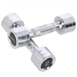 Хромовані гантелі HMS CHD02 2х2 кг, сірий, код: 5907695592351-IN Хромовані гантелі HMS CHD02 2х2 кг, сірий, код: 5907695592351-IN