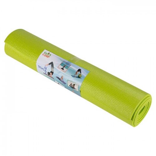 Килимок для фітнесу та йоги Green Camp PVC 1730x610x4мм, салатовий, код: GC611734G-WS