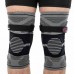 Наколінник бандаж еластичний з фіксуючим ременем Ezous Knee Brace L, сірий-чорний, код: A-07_L