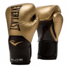 Боксерські рукавиці Everlast Elite Training Gloves 10 унцій, золотий, код: 009283608965