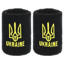 Напульсник спортивний махровий FitGo Ukraine 1шт, чорний, код: BC-9282_BK