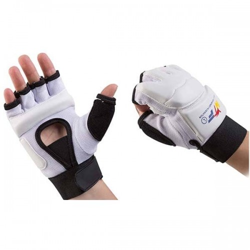 Рукавички Тхеквондо WTF розмір L, білий-чорний, код: TWTF-7715L-WS Рукавички Тхеквондо WTF розмір L, білий-чорний, код: TWTF-7715L-WS